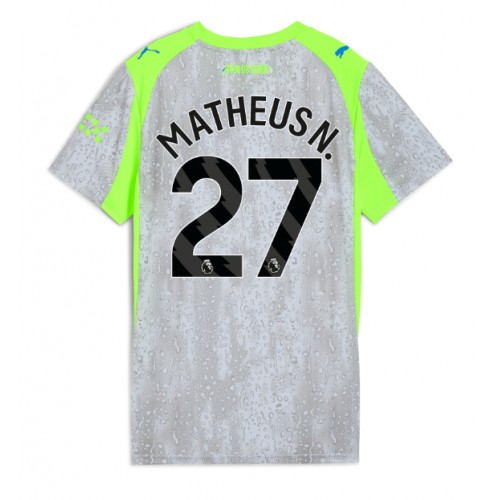 Stroje piłkarskie Manchester City Matheus Nunes #27 Koszulka Trzeciej dla damskie 2025-26 Krótki Rękaw